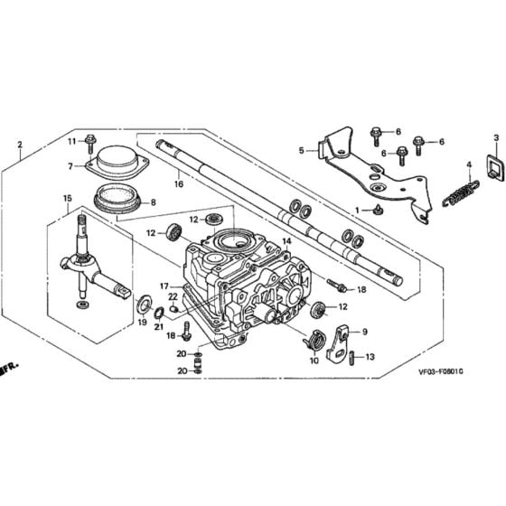 Transmission for Honda HRD536C - HXE Lawn Mower