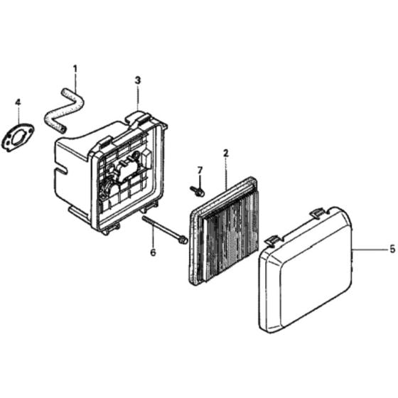 Air Filter for Honda HRD536C - HXE Lawn Mower