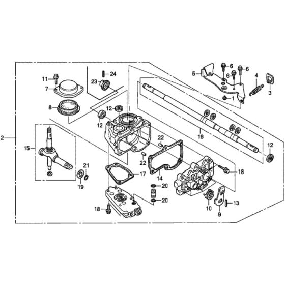 Transmission for Honda HRD536C2 - HXE Lawn Mower