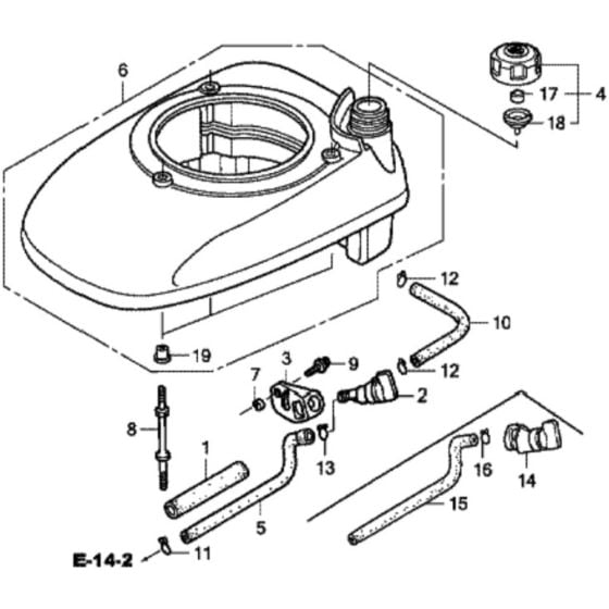 Fan Cover for Honda HRD536C2 - HXE Lawn Mower