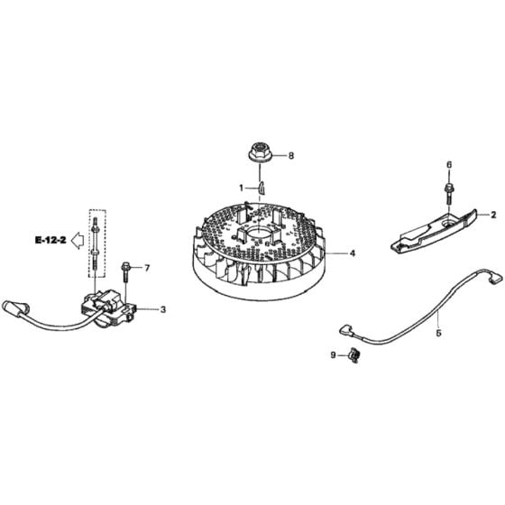 Flywheel for Honda HRD536C2 - HXEE Lawn Mower