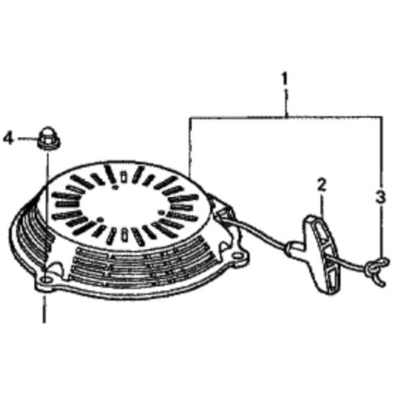 Recoil Starter for Honda HRD536C2 - HXEE Lawn Mower