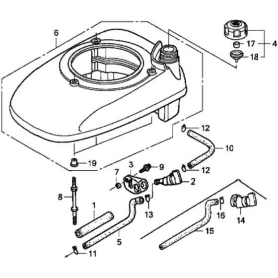 Fan Cover for Honda HRD536C2 - HXEE Lawn Mower