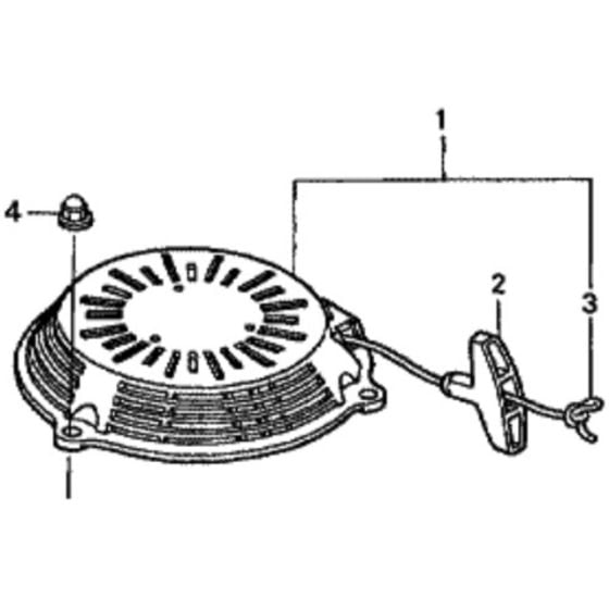 Recoil Starter for Honda HRD536C3 - HXEE Lawn Mower