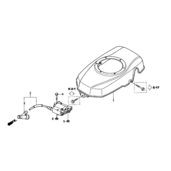 Fan Cover Assembly for Honda HRD536K4 QXEH Mower