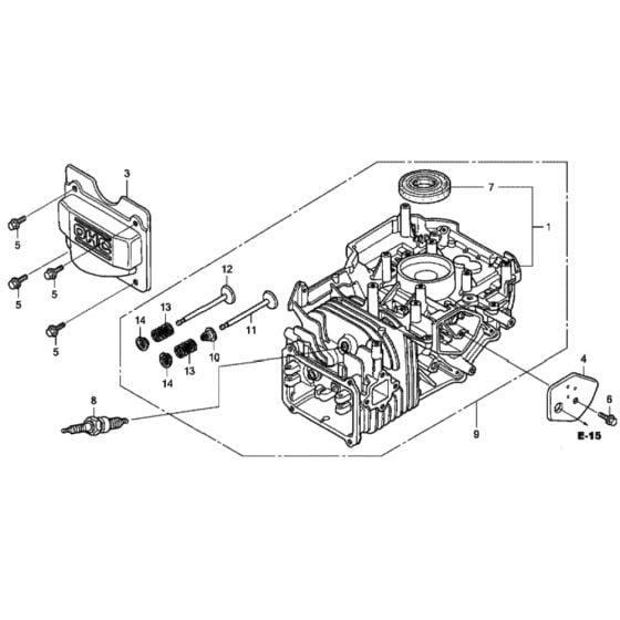 Cylinder Barrel for Honda HRG415C1 (IZY) - PDEE Lawn Mower