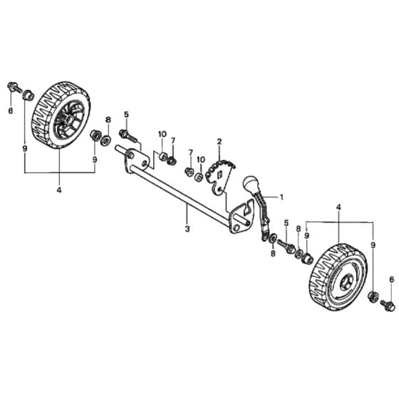 Front Wheel for Honda HRG415C1 (IZY) - SDEE Lawn Mower