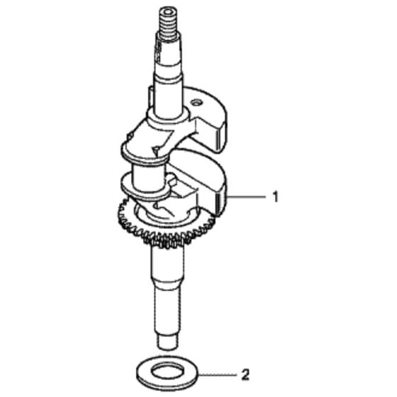 Crankshaft for Honda HRG415C2 (IZY) - PDEE Lawn Mower