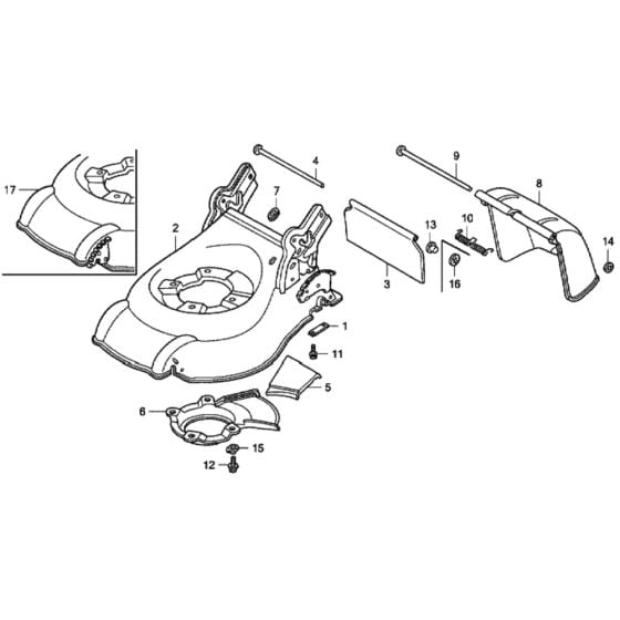 Cutter Housing for Honda HRG415C2 (IZY) - SDE Lawn Mower