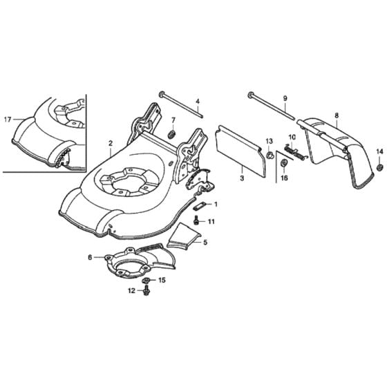 Cutter Housing for Honda HRG415C2 (IZY) - SDEE Lawn Mower