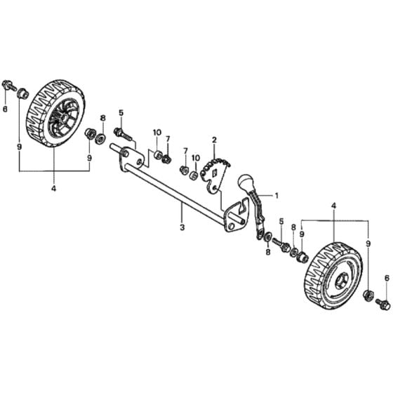 Front Wheel for Honda HRG415C2 (IZY) - SDEE/A Lawn Mower