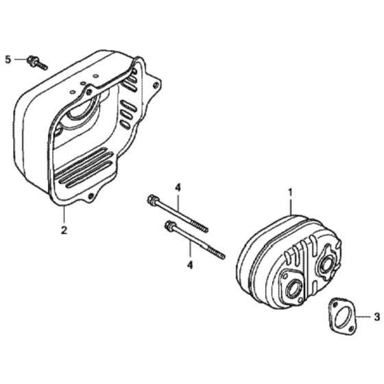 Muffler for Honda HRG415C3 (IZY) - SDEE Lawn Mower