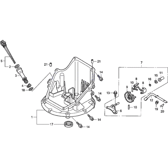 Oil Sump Assembly for Honda HRG415 PDE (IZY) Lawnmower