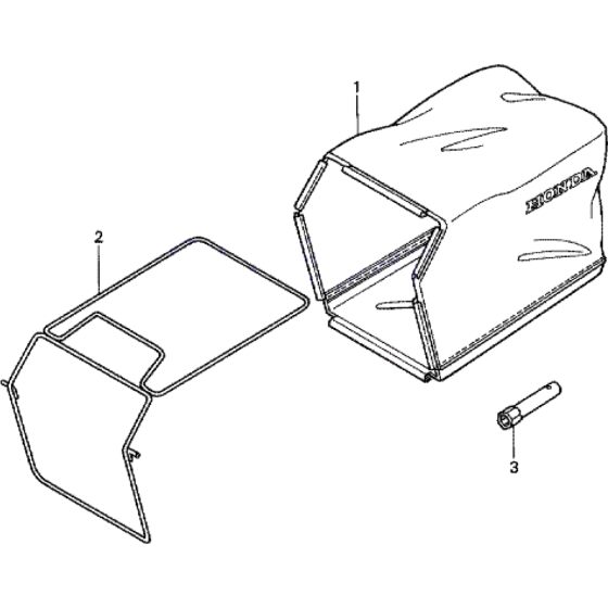 Grass Bag Assembly for Honda HRG415 PDE (IZY) Lawnmower