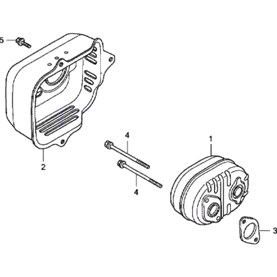 Muffler Assembly for Honda HRG415 SD (IZY) Lawnmower