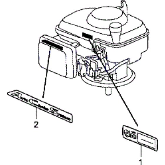 Label Decal Assembly for Honda HRG415 SD (IZY) Lawnmower