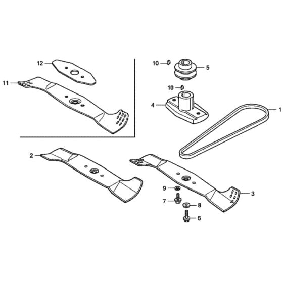 Rotary Blade for Honda HRG465C1 - PDE Lawn Mower