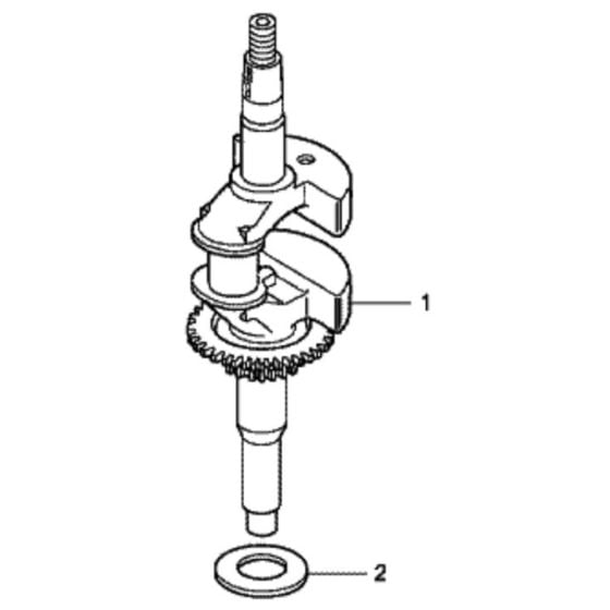 Crankshaft for Honda HRG465C3 - PDEE Lawn Mower