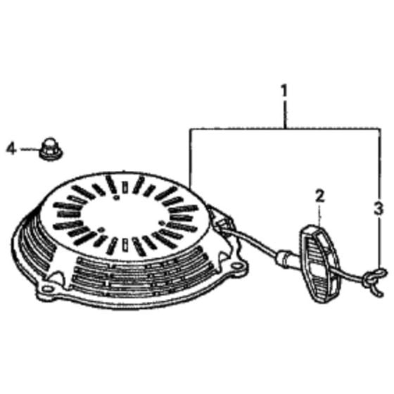 Recoil Starter for Honda HRG465C3 - PDEE Lawn Mower