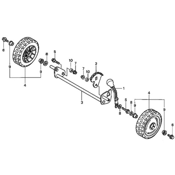 Front Wheel for Honda HRG465C3 - SDEE Lawn Mower