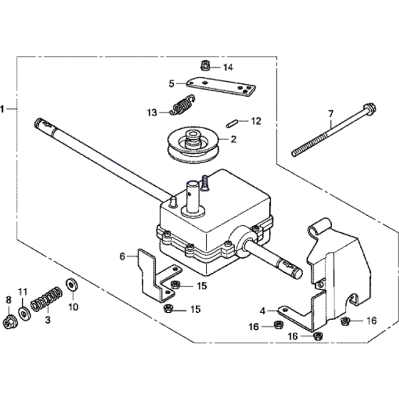 Transmission Assembly for Honda HRG536-SD Lawn Mowers