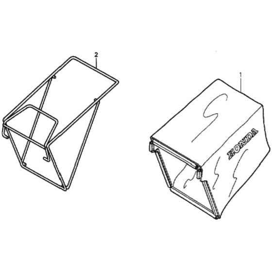 Grass Bag for Honda HRG536C1 - SDE Lawnmower