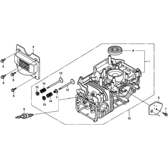 Cylinder Barrel for Honda HRG536C1 - SDE/A Lawnmower