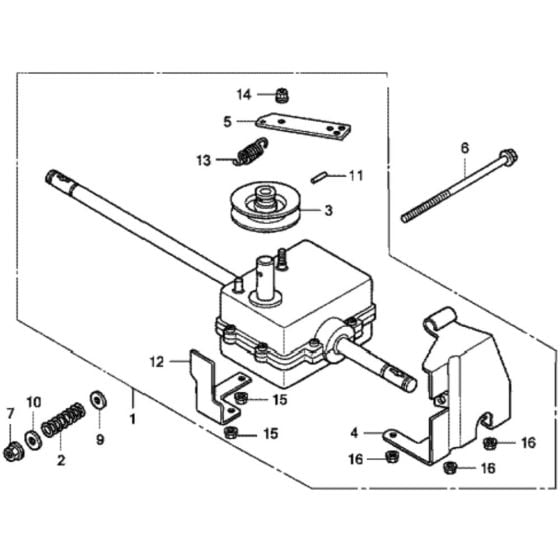 Transmission for Honda HRG536C1 - SDE/A Lawnmower