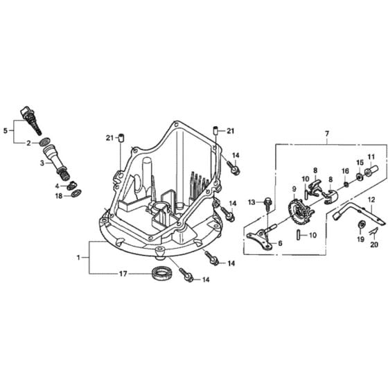 Oil Pan for Honda HRG536C1 - SDE/A Lawnmower