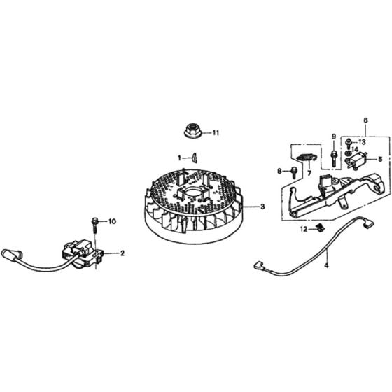 Flywheel for Honda HRG536C1 - SDEA-A Lawnmower