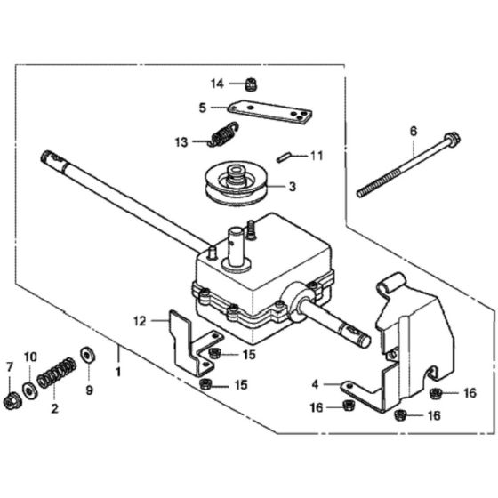 Transmission for Honda HRG536C1 - SDEA-A Lawnmower