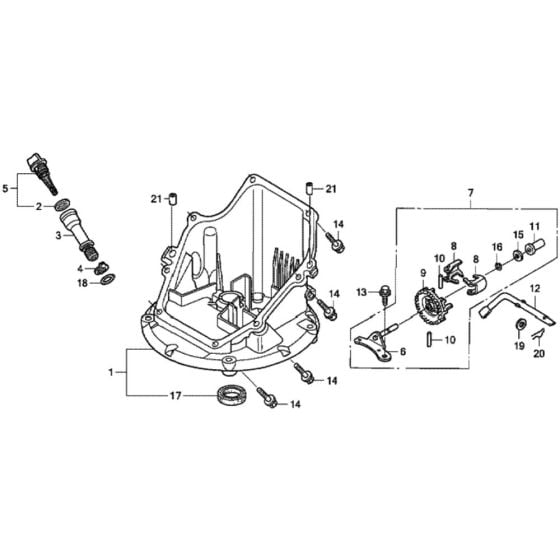 Oil Pan for Honda HRG536C1 - SDEA-A Lawnmower