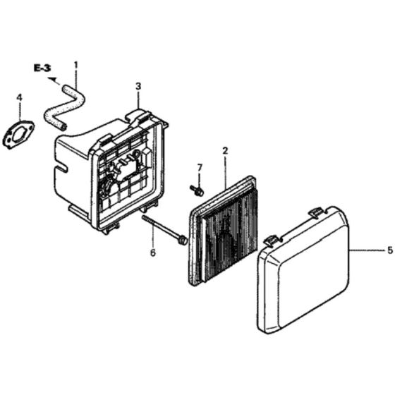 Air Cleaner for Honda HRG536C1 - SDEA-A Lawnmower