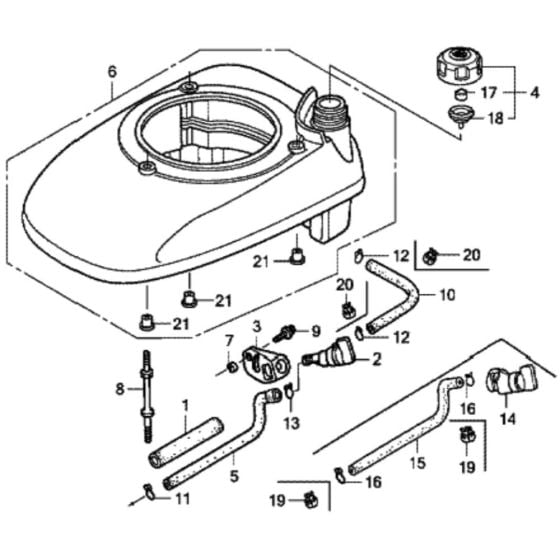 Fan Cover for Honda HRG536C1 - SDF Lawnmower