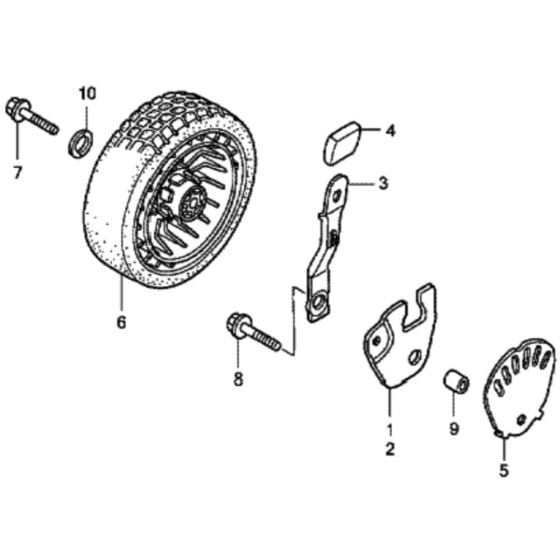 Front Wheel for Honda HRG536C1 - SDF/A Lawnmower