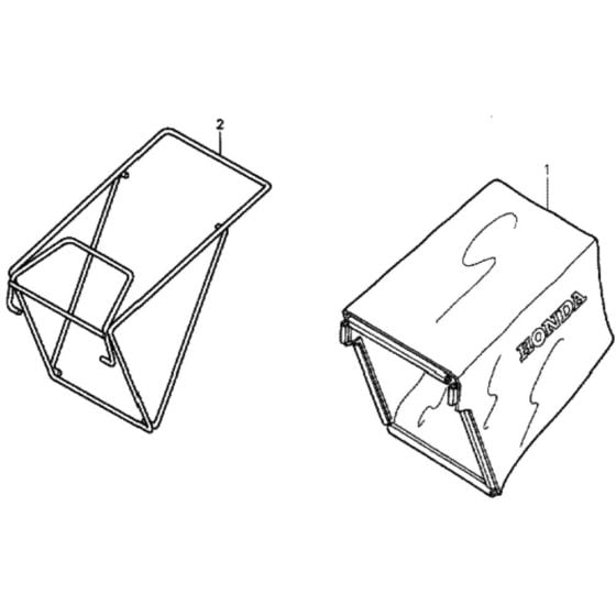 Grass Bag for Honda HRG536C1 - SDFA/A Lawnmower