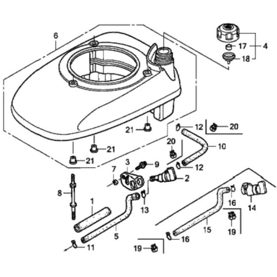 Fan Cover for Honda HRG536C1 - SDT/A Lawnmower