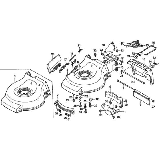 Cutter Housing for Honda HRG536C1 - SDTA Lawnmower