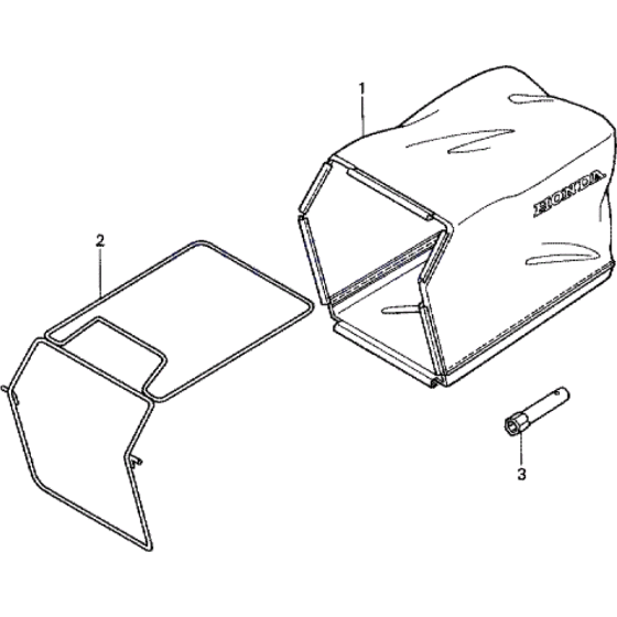 Grass Bag and Frame Assembly for Honda HRG536 PDE Lawn Mowers