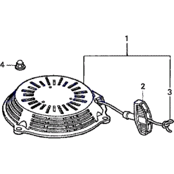 Recoil Starter Assembly for Honda HRG536 PDE Lawn Mowers