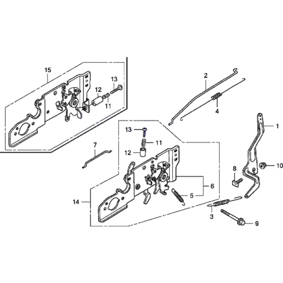 Speed Control Assembly for Honda HRG536 PDE Lawn Mowers