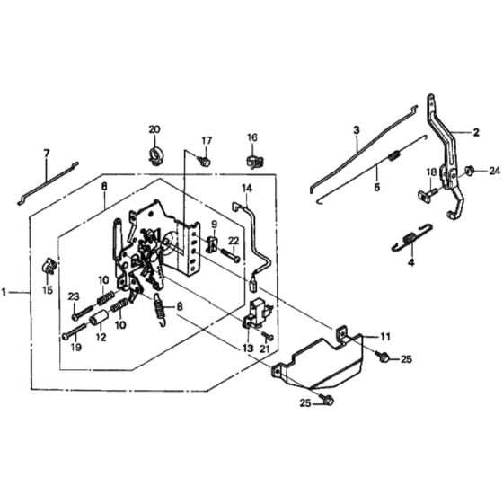 Control for Honda HRH536K1 - HXE Lawn Mower