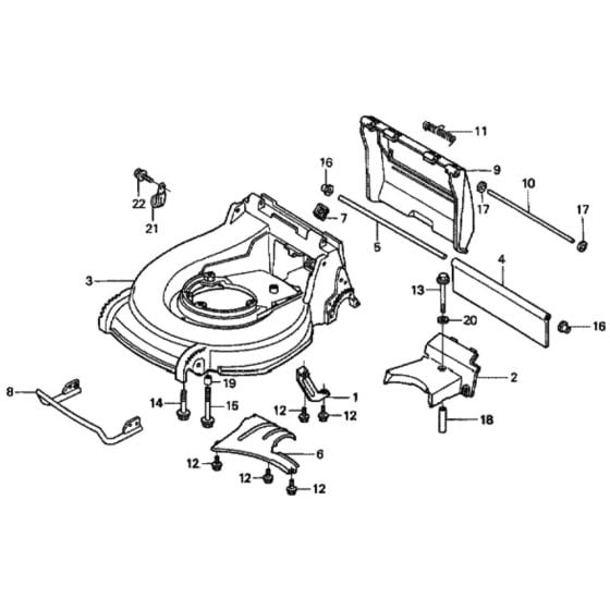 Cutter Housing for Honda HRH536K1 - QXE Lawn Mower