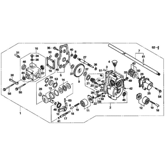 Transmission for Honda HRH536K2 - HXE Lawn Mower