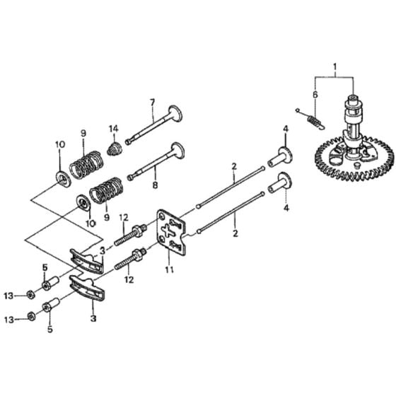 Camshaft for Honda HRH536K2 - QXE Lawn Mower