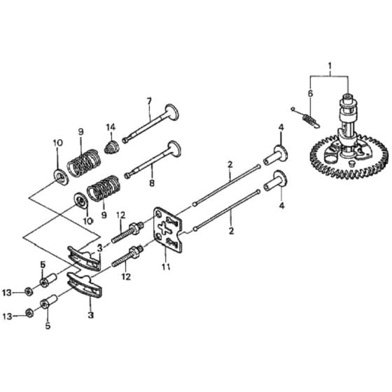 Camshaft for Honda HRH536K3 - HXE Lawn Mower