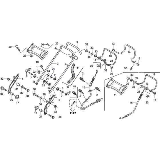 Handle Pipe-2 Assembly for Honda HRX426-SX Lawn Mowers