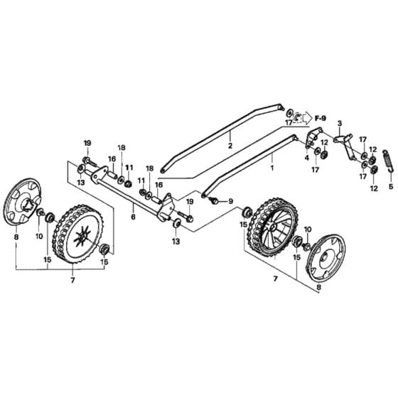 Front Wheel for Honda HRX426C - PDE Lawn Mower