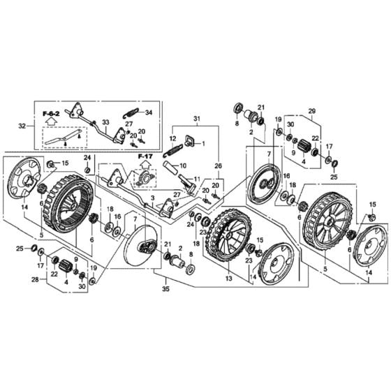 Rear Wheel for Honda HRX426C - PXE Lawn Mower