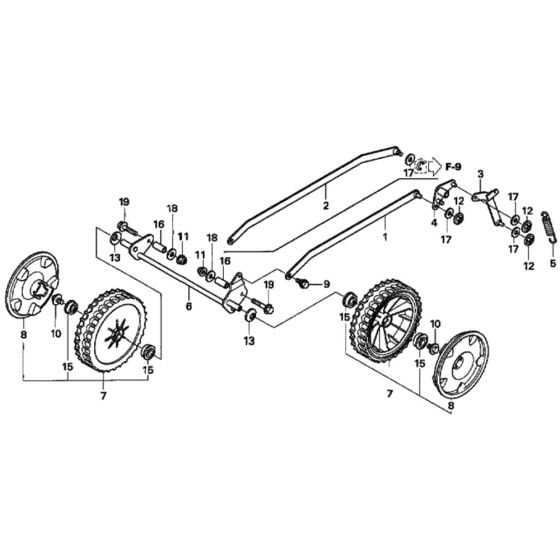 Front Wheel for Honda HRX426C - PXE Lawn Mower